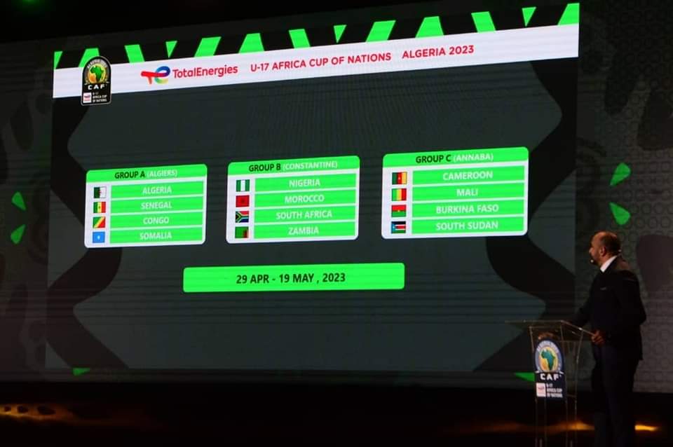 CAN TOTALENERGIES U17 – ALGERIE 2023 : CÉRÉMONIE DE TIRAGE AU SORT